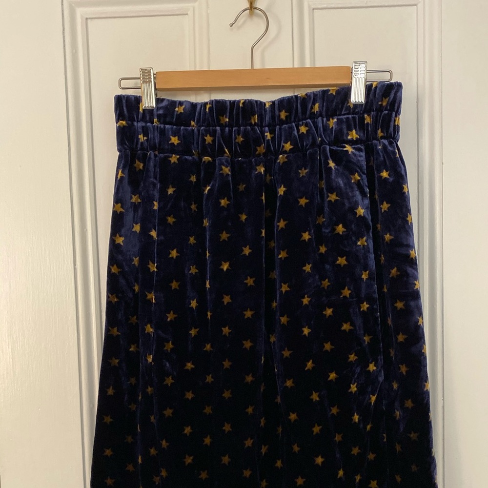 Jcrew Velvet Star Pencil Skirt